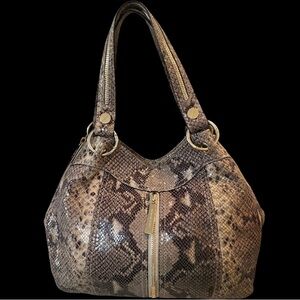 Michael Kors Snakeskin/Python Print Hobo Bag